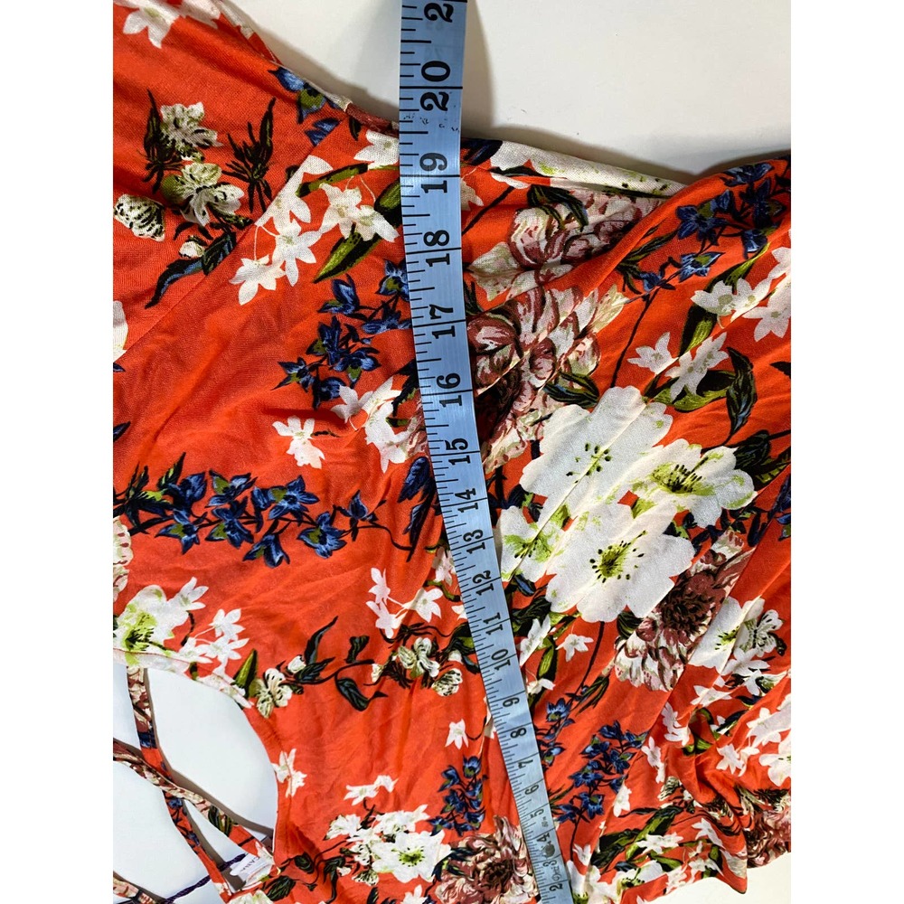 NWT Lascana For Venus Red Tropical Floral Dress Women's Size 14 - Picture 6 of 7